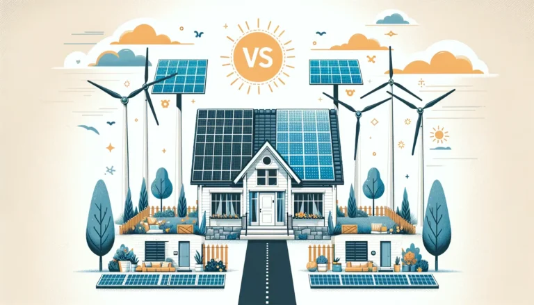 Comparativo: Painéis Solares vs. Energia Eólica para Residências